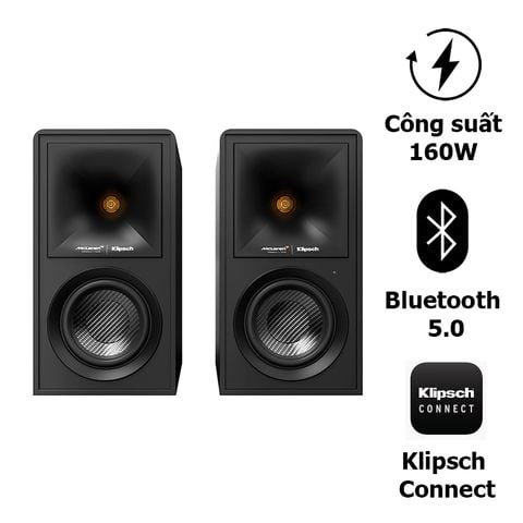 Loa Klipsch The Fives McLaren Edition, 160W, Bluetooth, AUX, RCA