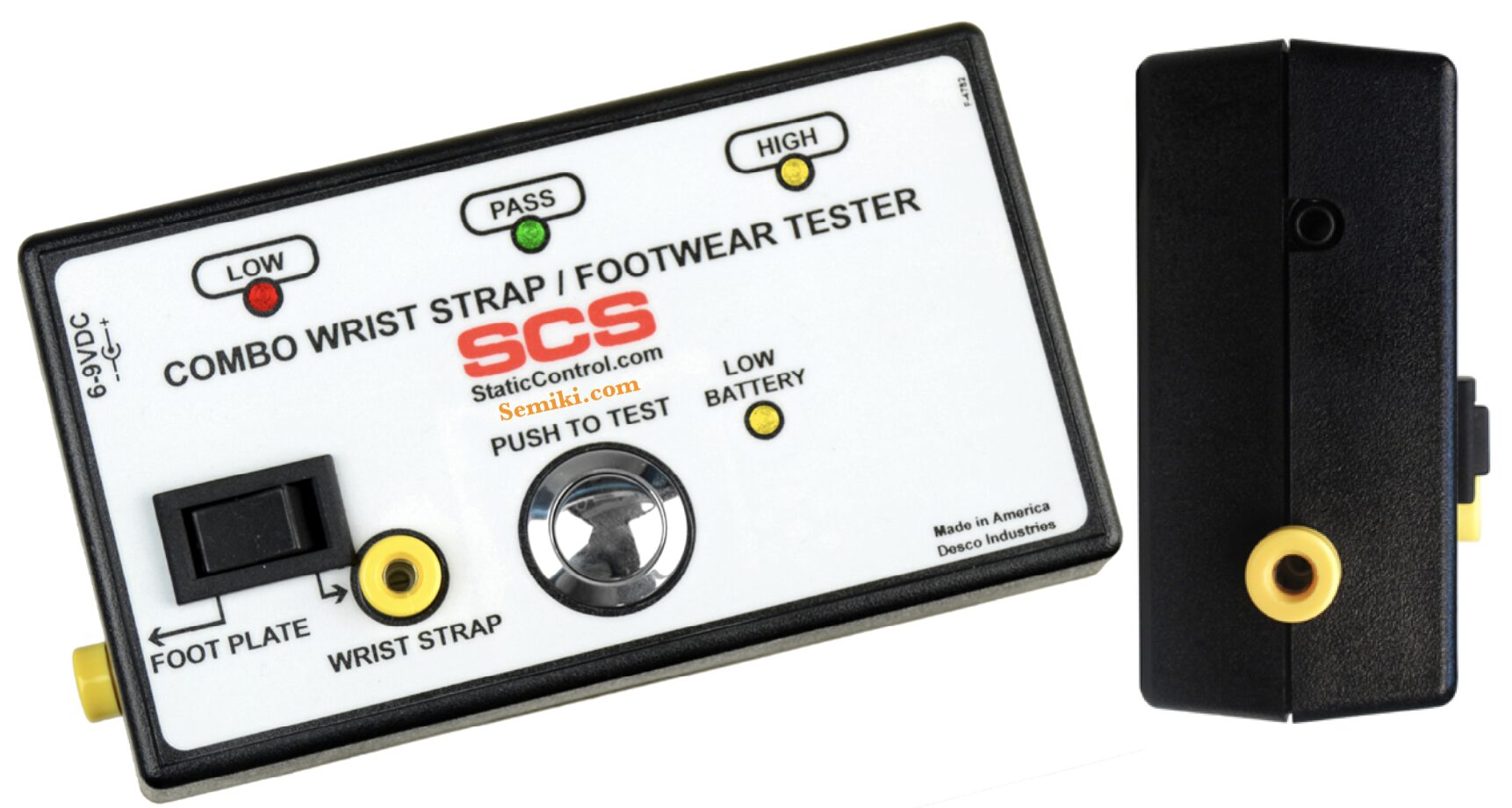SCS 770030 thiết bị kiểm tra độ tĩnh điện an toàn Wrist Strap và giày phòng sạch