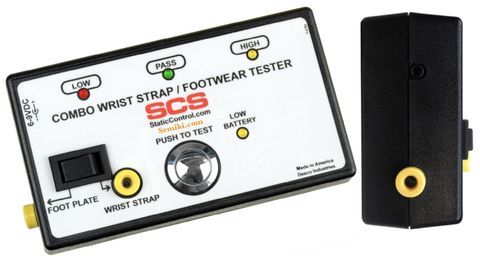 SCS 770030 thiết bị kiểm tra độ tĩnh điện an toàn Wrist Strap và giày