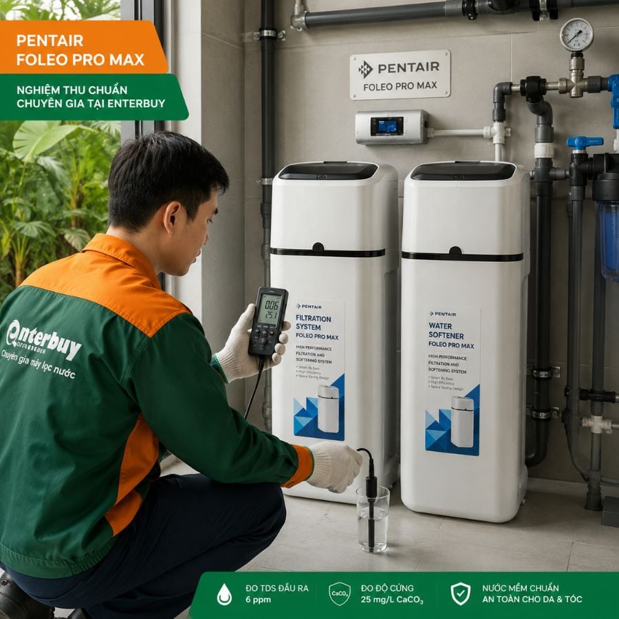 Ảnh minh họa Hệ thống lọc tổng đầu nguồn Pentair Foleo Pro Max nhập khẩu từ Châu Âu 2