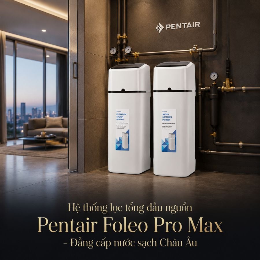 Ảnh minh họa Hệ thống lọc tổng đầu nguồn Pentair Foleo Pro Max nhập khẩu từ Châu Âu 3