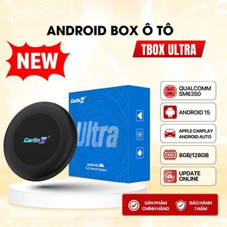 Android Box Ô Tô Carlinkit Tbox Ultra 2, Chip Qualcomm SM6350, Ram