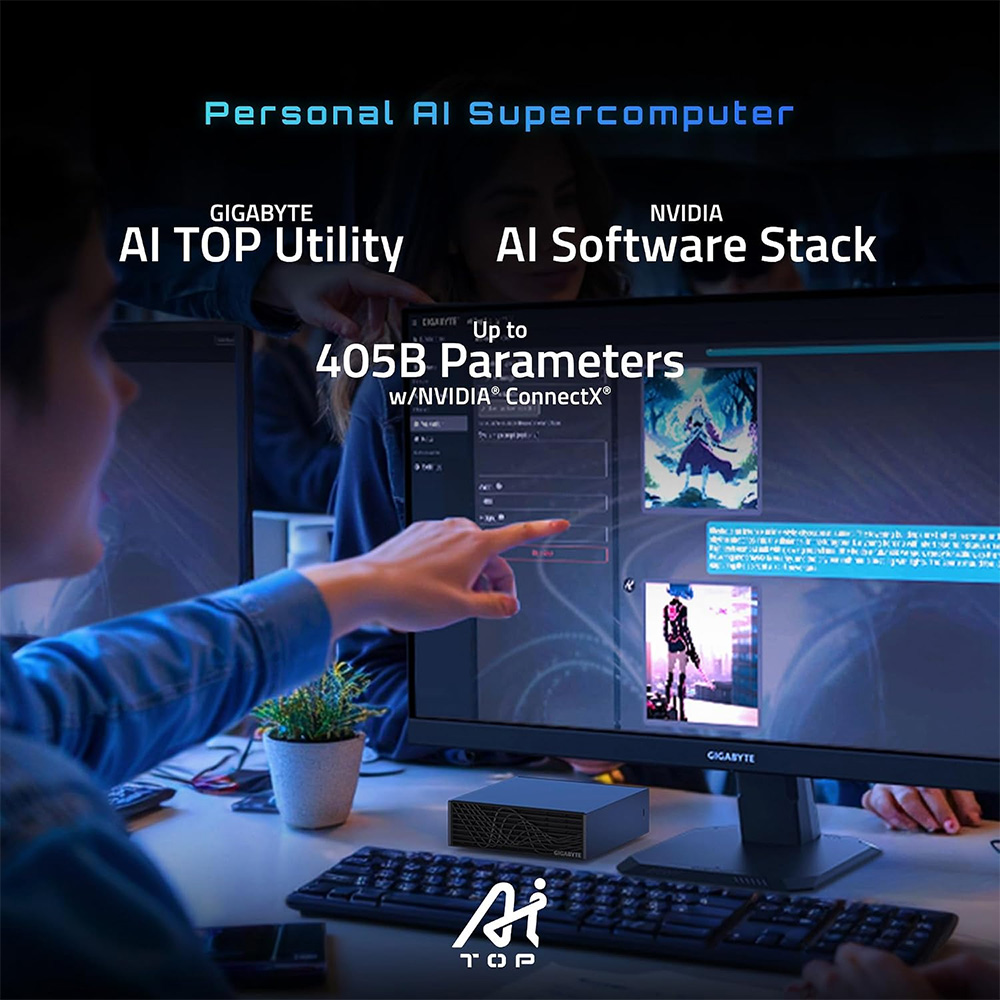Ảnh minh họa Máy tính Mini PC AI Gigabyte TOP ATOM ATAGB10-9003 (GB10 ARM V9.2-A, GB10 Grace Blackwell Graphics) 2