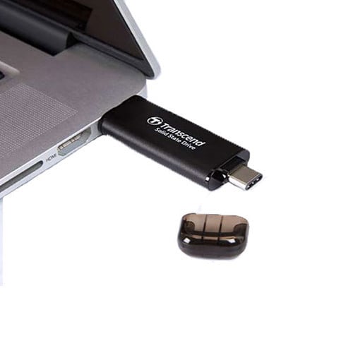 Ảnh minh họa Ổ cứng SSD Transcend 512Gb TS512GESD310C (Type-C và USB3.2/ 1050Mb/s/ 950Mb/s/ Đen) 2