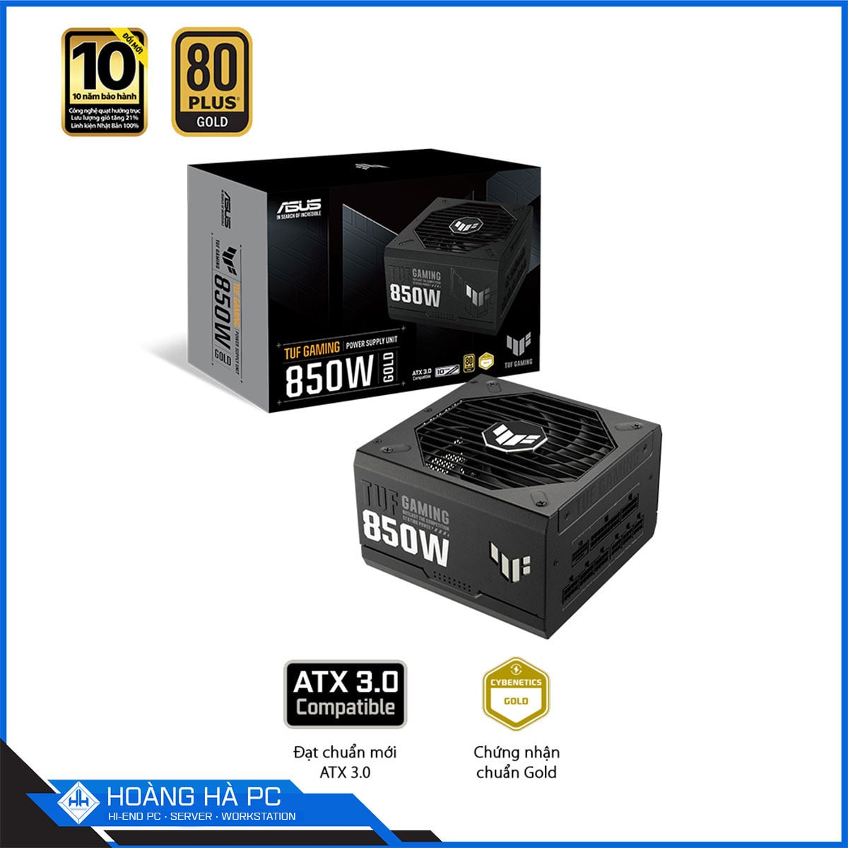Ảnh minh họa Nguồn Asus TUF Gaming 850W Gold ATX 3.0 (80 Plus Gold/ Full Modular/ PCIe Gen 5.0) 1