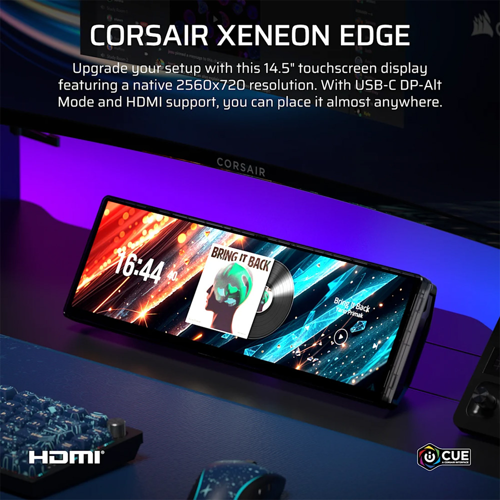 Ảnh minh họa Màn hình cảm ứng Corsair XENEON EDGE Smoke LCD 14.5 inch UWHD 60Hz CC-9011357-WW 1