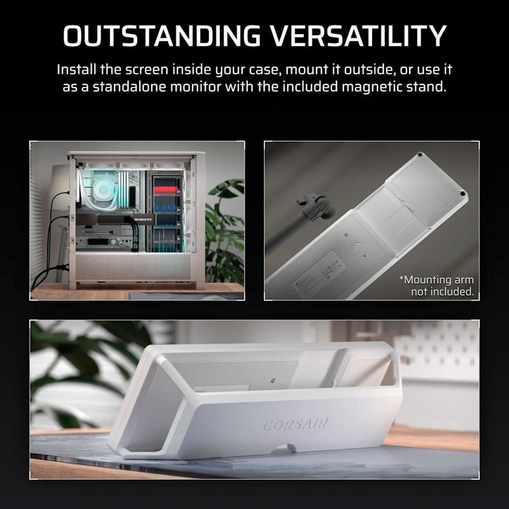 Ảnh minh họa Màn hình cảm ứng Corsair XENEON EDGE White LCD 14.5 inch UWHD 60Hz CC-9011311-WW 2