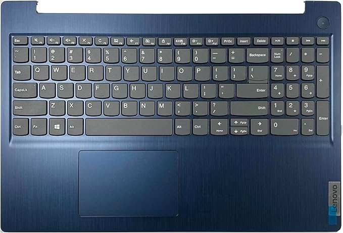 Thay Vỏ Laptop Lenovo IdeaPad 3 15IML05 15IIL05 15ADA06 15ARE05 Laptop Upper Case Palmrest Non-Backlit Keyboard Touchpad Assembly Part 5CB0X57536 5CB1D03528 5CB0X57656 Blue Replacement for Zin