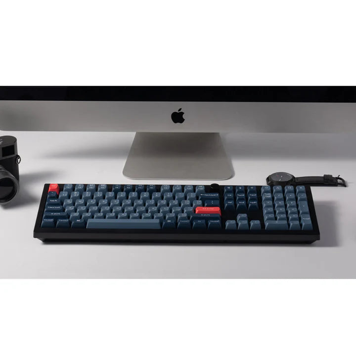 Ảnh minh họa Keychron V6 Max 100% QMK/VIA Bàn phím cơ không dây RGB thay switch nóng với núm xoay, switch Gateron Jupiter Red, bố cục Anh/Ả Rập - Đen Carbon 1