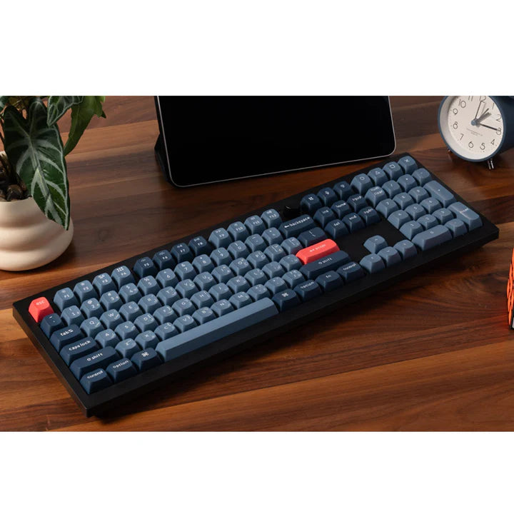 Ảnh minh họa Keychron V6 Max 100% QMK/VIA Bàn phím cơ không dây RGB thay switch nóng với núm xoay, switch Gateron Jupiter Red, bố cục Anh/Ả Rập - Đen Carbon 3