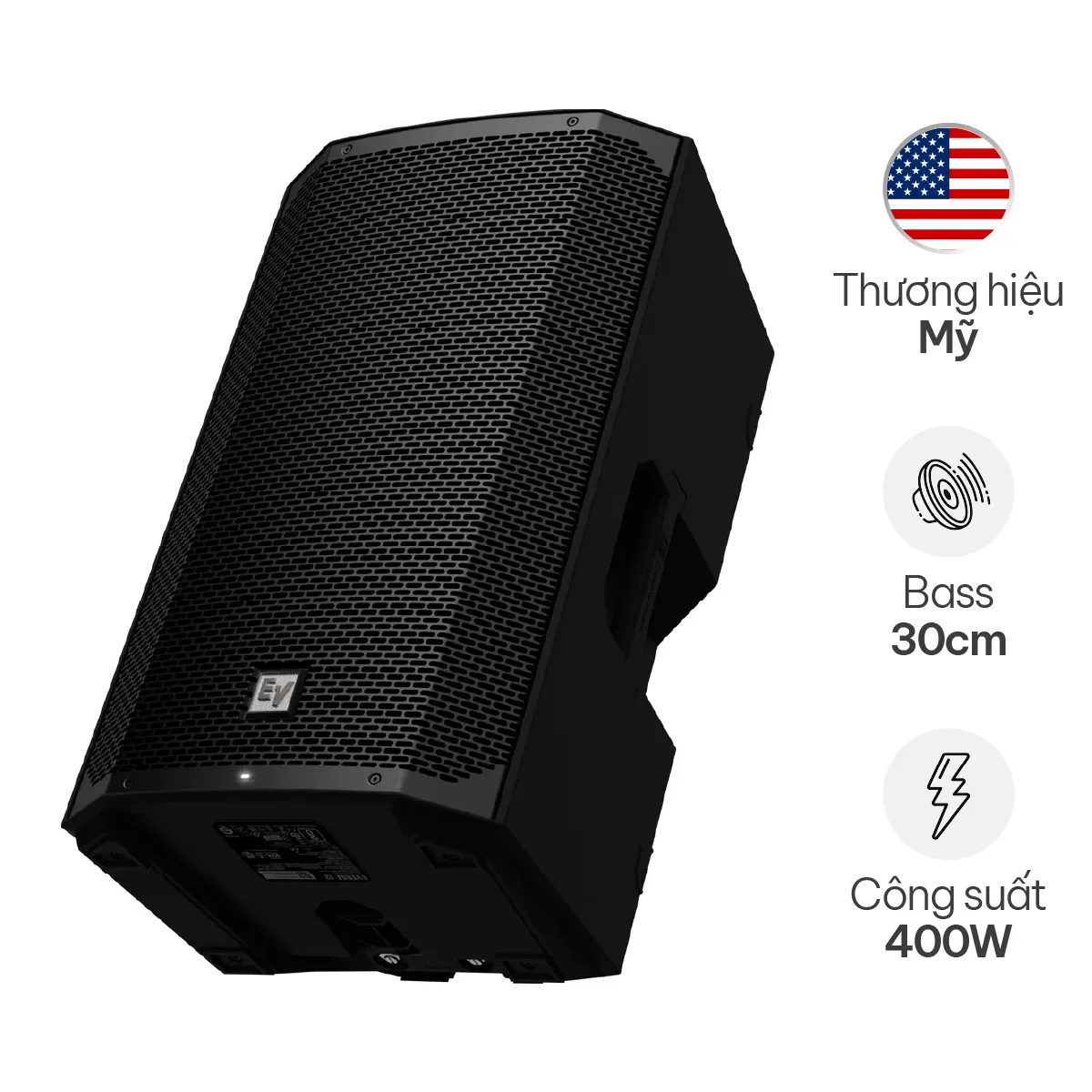Ảnh minh họa Loa Electro Voice Everse 12 (Công Suất 400W, Pin 12 Giờ, Chống Nước IP43, Bluetooth) 2