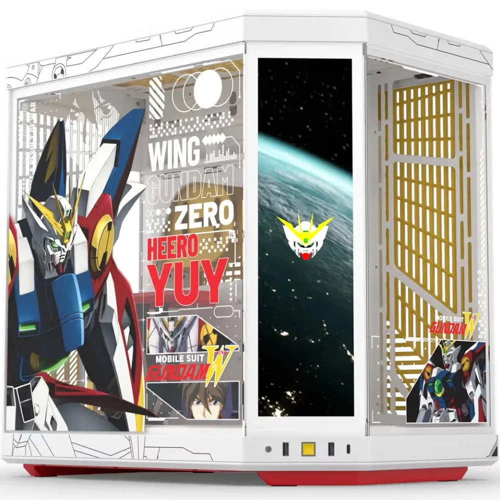 HYTE Y70 Touch Infinite Gundam Wing Edition Case ATX Mid-Tower hai khoang, màn hình cảm ứng 14.9-Inch