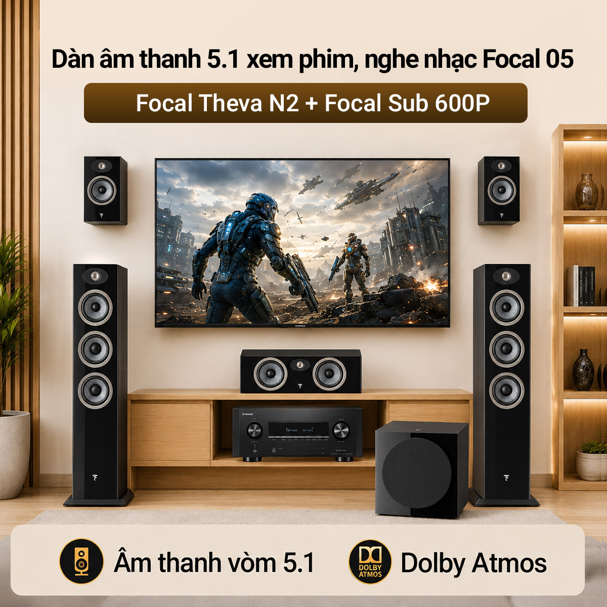 Dàn âm thanh 5.1 xem phim, nghe nhạc Focal 05 (Focal Theva N2, Focal Theva N1, Focal Theva,...)