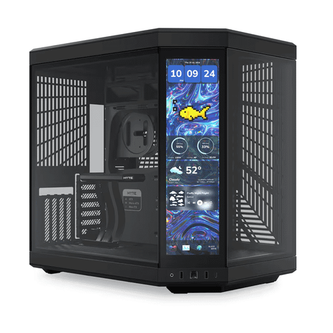 Thùng máy Hyte Y70 Touch Infinite - Đen | Kèm sẵn Cable Riser PCIe 4.0