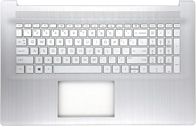 Thay Vỏ Laptop HP 17-CN2 17-CP2 17T-CN000 17T-CN300 17T-CN400 17Z-CP000 17Z-CP100 17Z-CP300 Series Laptop M50458-001 (Without Backlit) Replacement Upper Case Palmrest Top Cover Keyboard for Zin