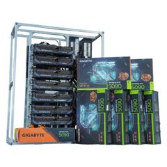 Siêu Máy Tính AI 7 VGA RTX 5090 32GB | Threadripper Pro 7965WX | 224GB VRAM 