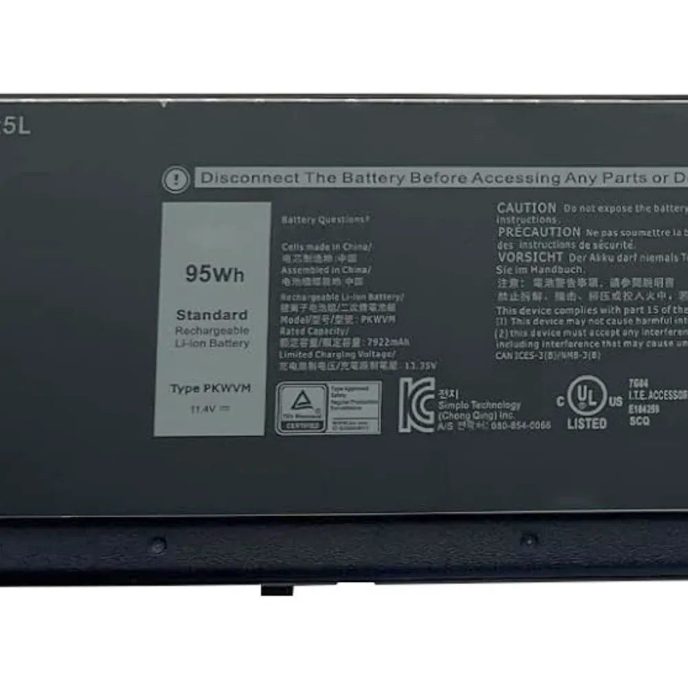 Ảnh minh họa Thay Pin Dell Precision 7550 7750 7560 7760 Series, C903V CR72X 17C06 447VR 0CR72X 068N03 0447VR 68N0, PKWVM Zin 1
