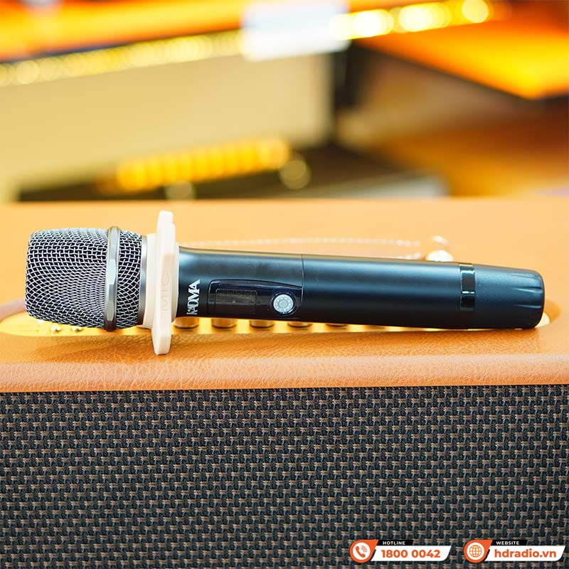 Ảnh minh họa Loa Kadma KS68, Công suất 300W, PinTừ 3-5h, Bluetooth HDMI, USB, OTG/Live, Optical, Aux, Mic, Kèm 2 Mic 2