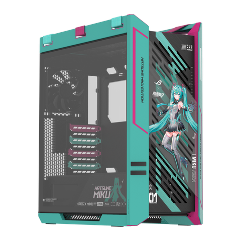 ROG Helios II Miku Edition – Case gaming độc bản