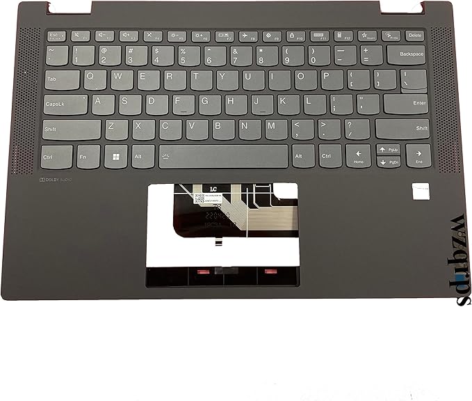 Thay Vỏ Laptop hpad Assembly Part for Le novo Flex 5-14IIL05 ARE05 ITL05 5CB0Y85490 Gray Replacement Laptop Upper Case Palmrest Backlit Keyboard Touc Zin
