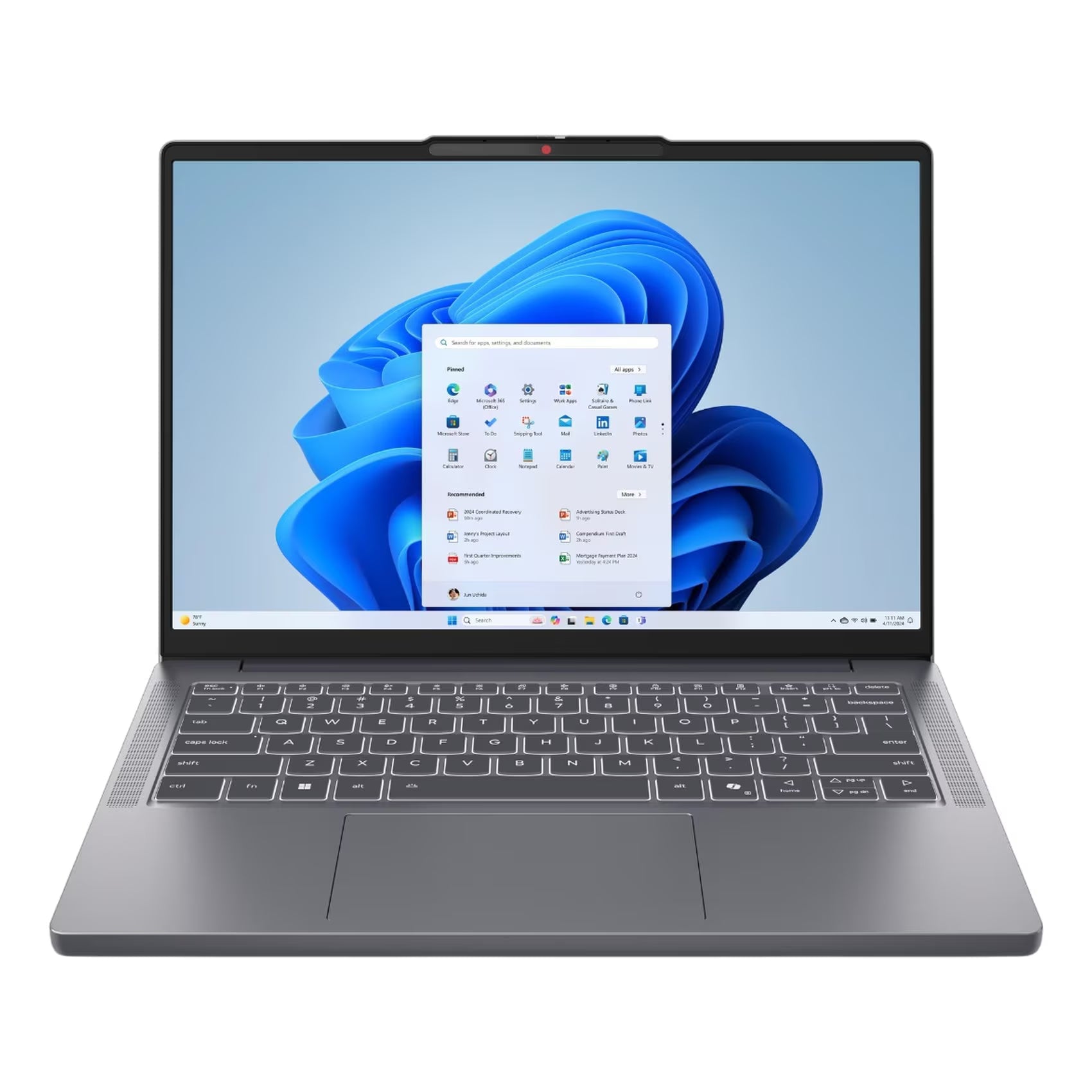 Lenovo IdeaPad Slim 3 Gen 10 - 15.3" WUXGA / Core 7 240H / 16GB / 512GB (NVMe M.2 SSD) / DOS / 1YW / Eng/Arb / Luna Grey - Máy tính xách tay