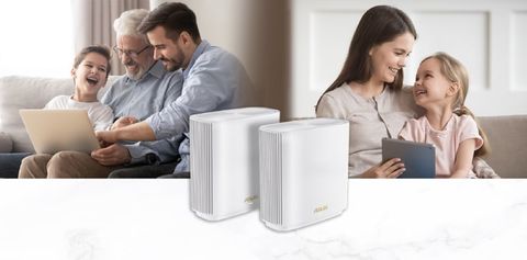 Bộ định tuyến Mesh Wi-Fi ASUS ZenWiFi AX (XT8) màu trắng