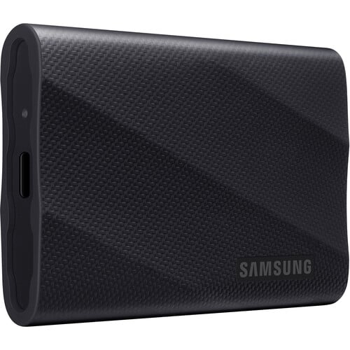 Samsung T9 1 TB Portable Rugged Solid State Drive - External - PCI Express NVMe - Black
