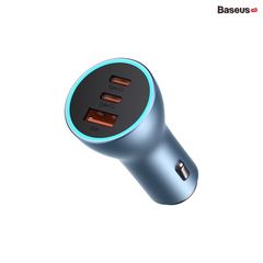  Tẩu Sạc Nhanh Đa Năng Trên Ô Tô 65W Baseus Golden Contactor Pro Triple Fast Charger Car 