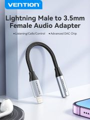  Cáp chuyển đổi Lightning sang 3.5mm Vention BMC 