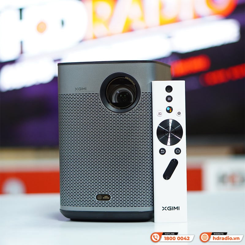 Ảnh minh họa Máy Chiếu XGIMI Halo+ (Plus), 840 ANSI Lumens, Full HD (1920 x 1080p) 40-200 inch, Pin 2.5H, WiFi, Bluetooth 5.0, Android TV 6, HDMI eARC 1