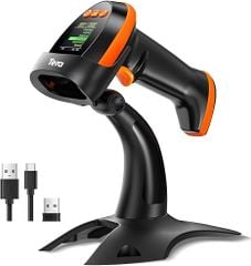 Máy Quét Mã Vạch Tera HW0009-Z 2D Không Dây Có Màn Hình Kèm Chân Đế 