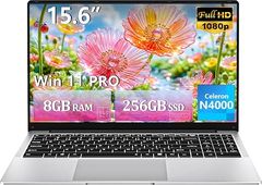  Laptop KUMNOSAL 15.6 Inch Celeron N4000 RAM 8GB SSD 256GB 