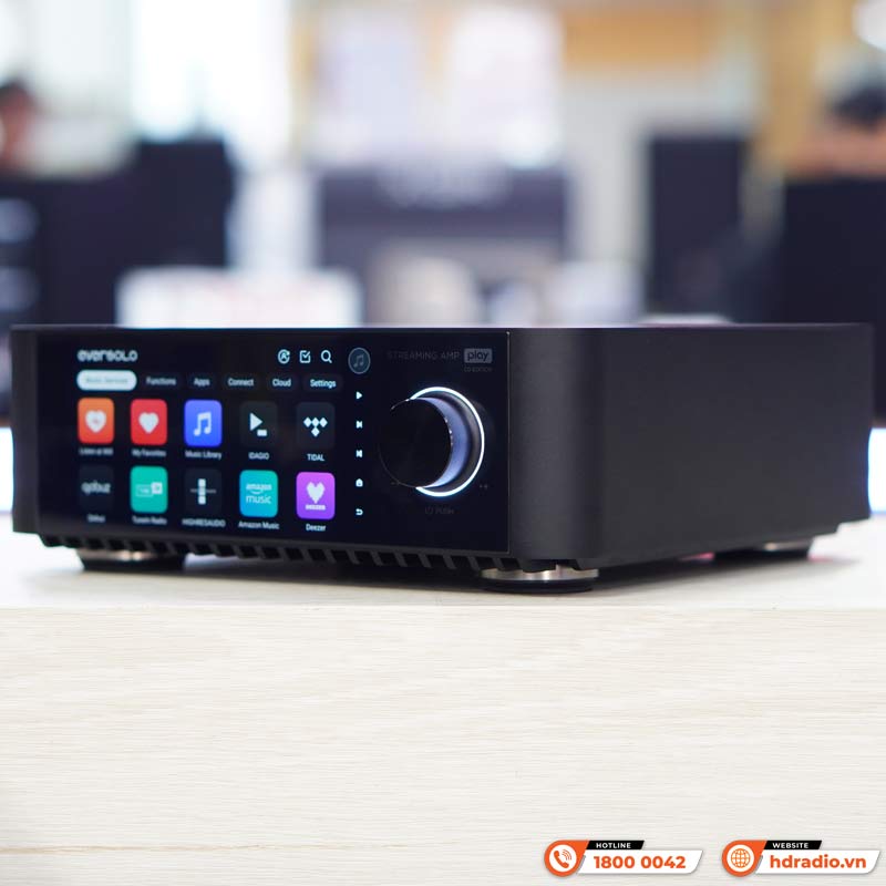 Ảnh minh họa Amply Eversolo Play CD Edition, 2 kênh, 60W ở 8ohm và 110W ở 4ohm, Music Streamer, DAC, Bluetooth 5.3, HDMI ARC, Optical, Coaxial 3