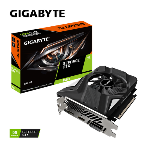 Card màn hình GIGABYTE GeForce GTX 1650 D6 4G 1 Fan (GV-N1656D6-4GD)