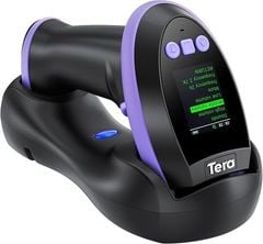  Máy Quét Mã Vạch Tera HW0009 2D Không Dây Có Màn Hình - Màu Tím 