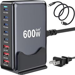  Trạm Sạc USB-C 600W GaN III Đa Cổng PD 140W 
