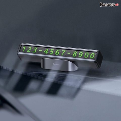 Bảng Số Điện Thoại Dạ Quang Baseus Square Bar Temporary Parking Number Plate
