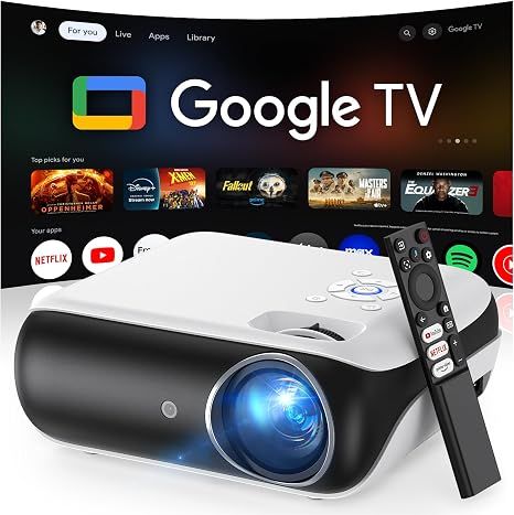 Máy chiếu thông minh HAPPRUN 4K – Google TV, ngoài trời