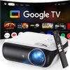 Máy chiếu thông minh HAPPRUN 4K – Google TV, ngoài trời
