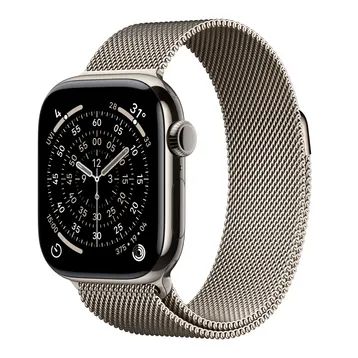 Apple Watch Series 11 46 mm Titan Tự Nhiên – Viền titan & dây thép chính hãng
