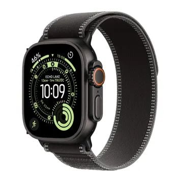 Apple Watch Ultra 3 49mm 5G viền titan dây Trail đen – bền bỉ, pin 42h