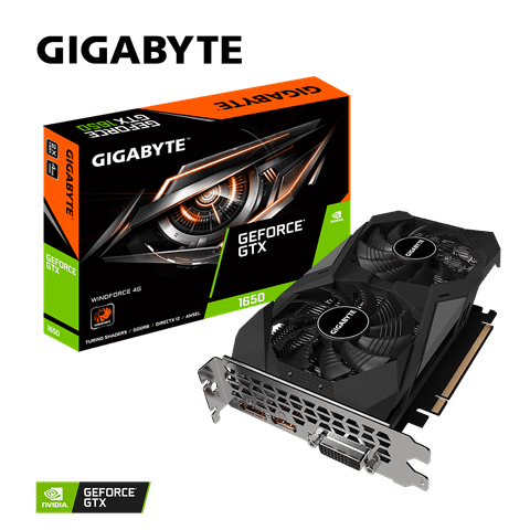 Card màn hình GIGABYTE GeForce GTX 1650 D6 WINDFORCE 4G (GV-N1656WF2-4GD)