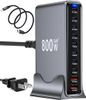 Trạm Sạc USB-C 800W GaN III Đa Cổng PD 140W