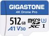 Thẻ Nhớ Gigastone 512GB Micro SD 4K Drone Pro 100MB/s