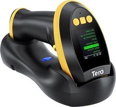  Máy Quét Mã Vạch Tera HW0009 2D Không Dây Có Màn Hình - Màu Vàng 