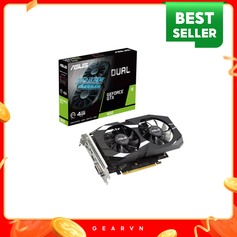 Card màn hình ASUS Dual GeForce GTX 1650 V2 4GB GDDR6 (DUAL-GTX1650-4GD6-P-V2)