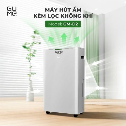 Máy hút ẩm kèm lọc không khí Gume GM-D2 giải pháp 2 trong 1