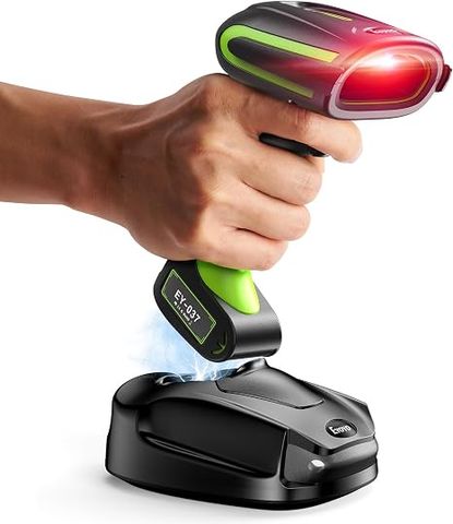 Máy Quét Mã Vạch Công Nghiệp Eyoyo QR 2D Không Dây Kèm Đế Sạc