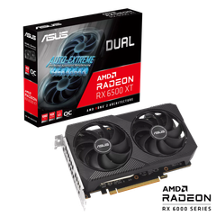  Card màn hình ASUS Dual Radeon RX 6500 XT V2 OC Edition 4GB GDDR6 (DUAL-RX6500XT-O4G-V2) 