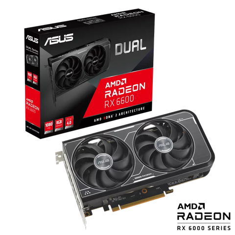Card màn hình ASUS Dual Radeon RX 6600 V3 8GB GDDR6 (DUAL-RX6600-8G-V3)